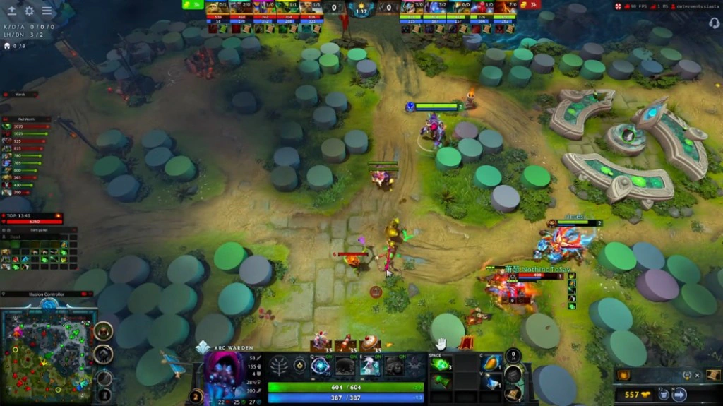 Dota 2 last-hit helper and GPM-focused lane farm